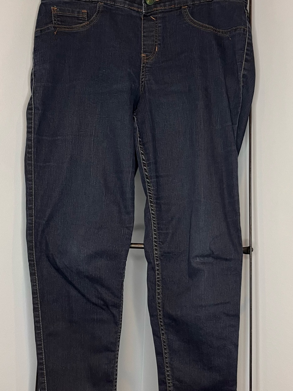 Lane Bryant Dark Indigo Jeans with Red Accent Stitching